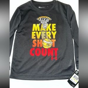NWT Under Armour Boys Shirt size 4 Basketball